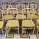 Set of 12 80s bistro chairs