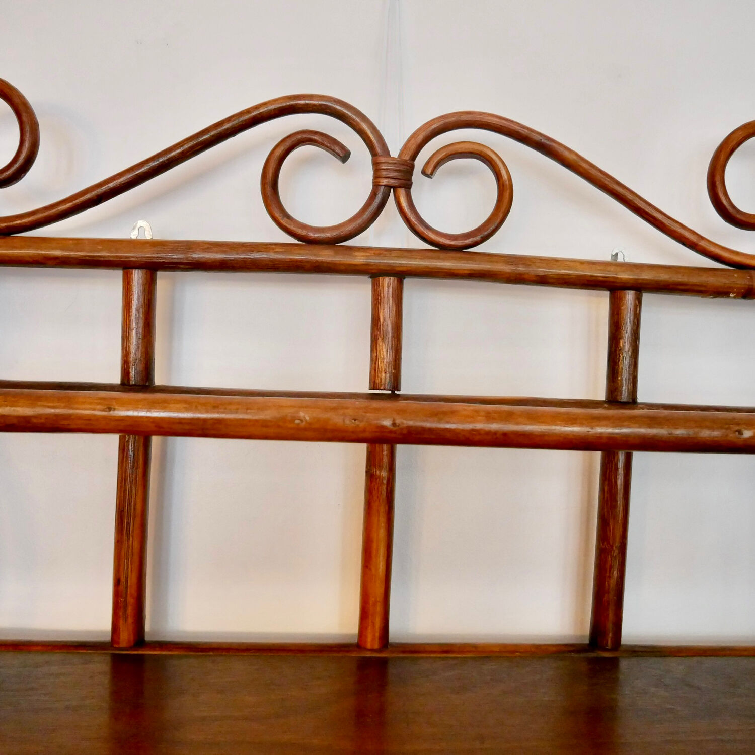 Rattan wall shelf/bookcase