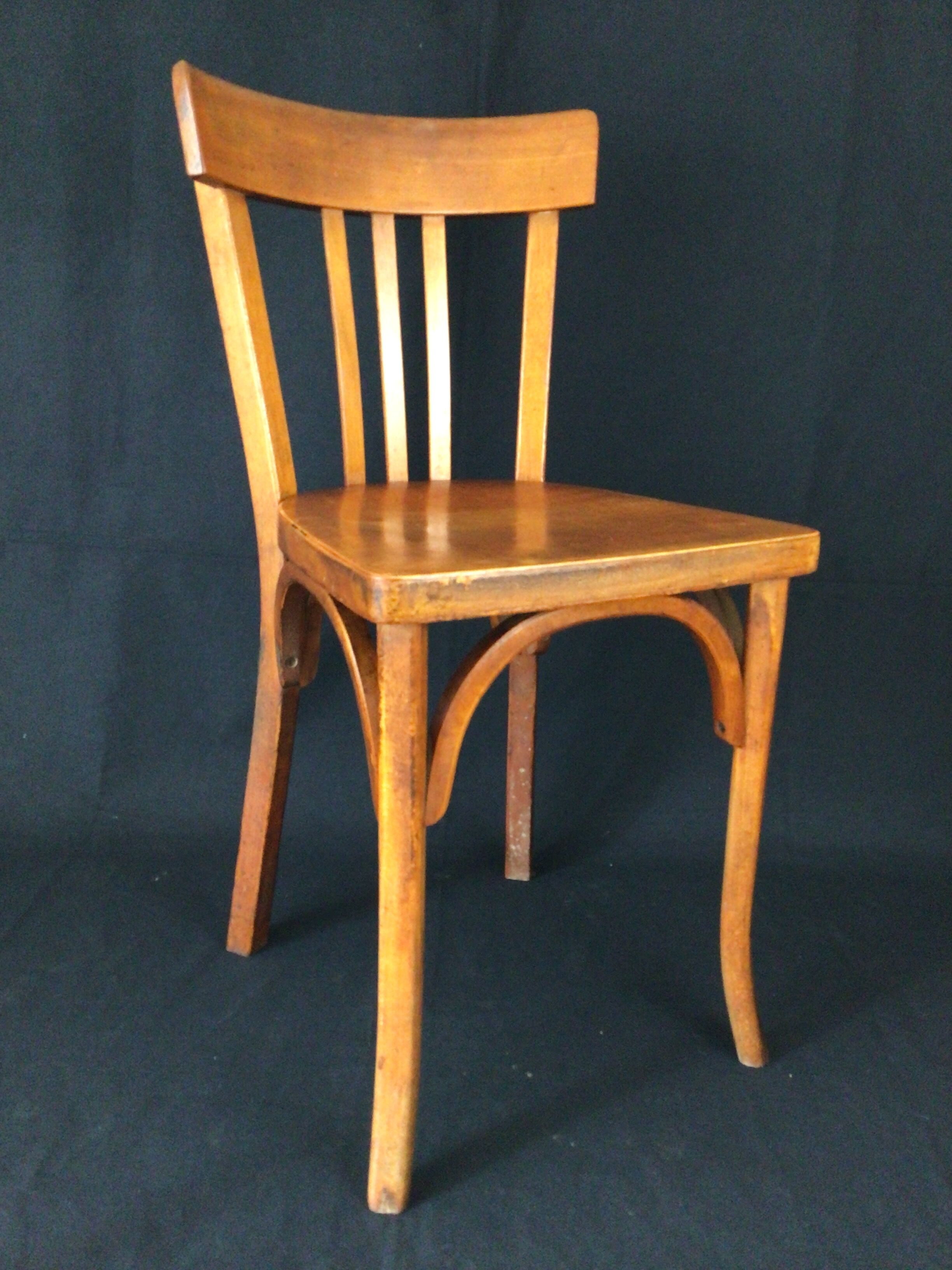 Pair of Baumann bistro chairs