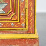 Antique painted folk art cabinet