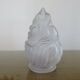 Antique "flame" tulip in frosted glass paste, art deco, 1930s-40s