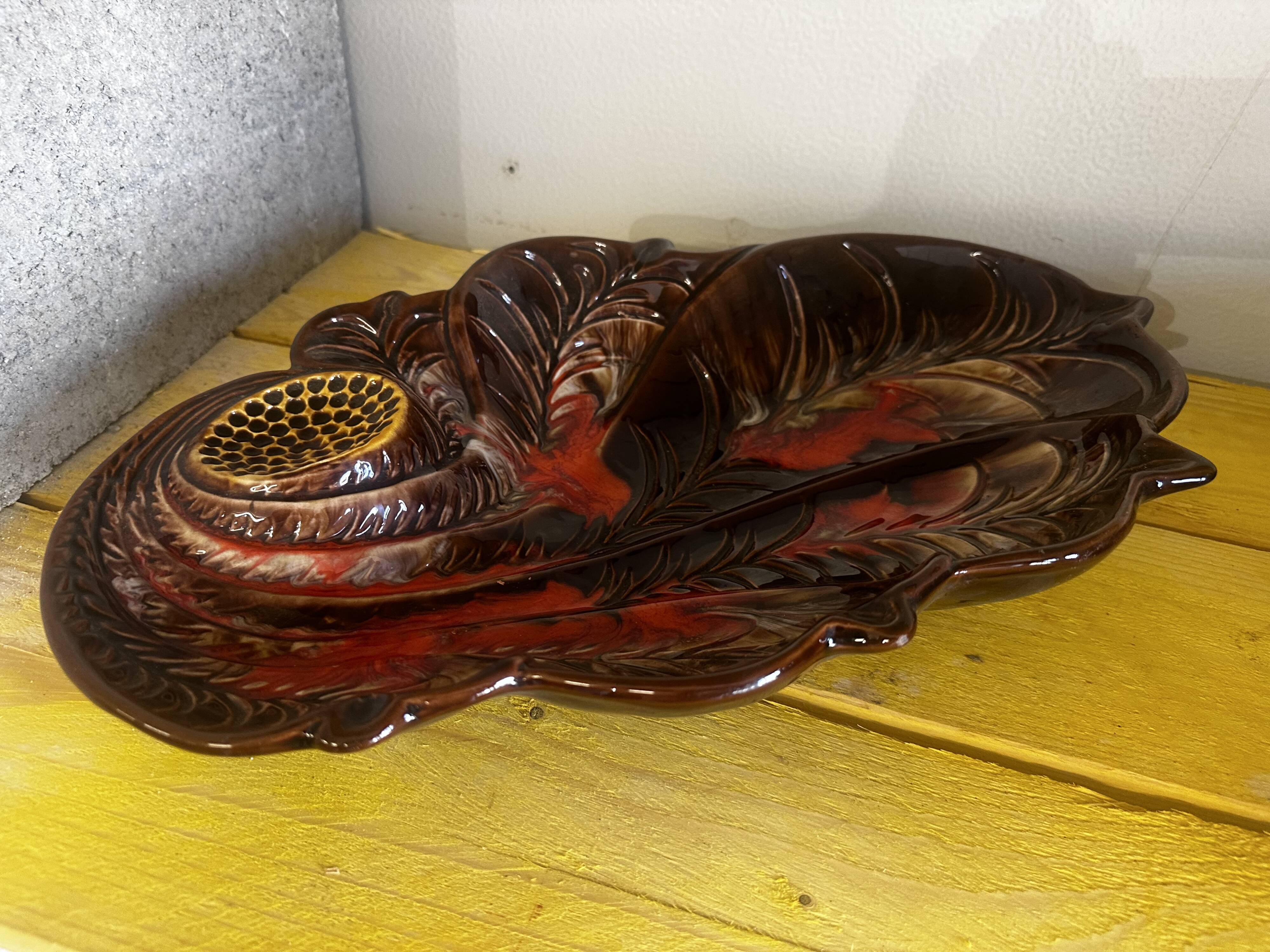 Large Fruit Bowl - Ceramic Centerpiece Vallauris 60s