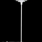 Multilayer floor lamp / white / Danish modern design / 1980s / Form-Light