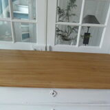 Chest of drawers of the year 1900 revisited, patinated pearl gray, wooden top.