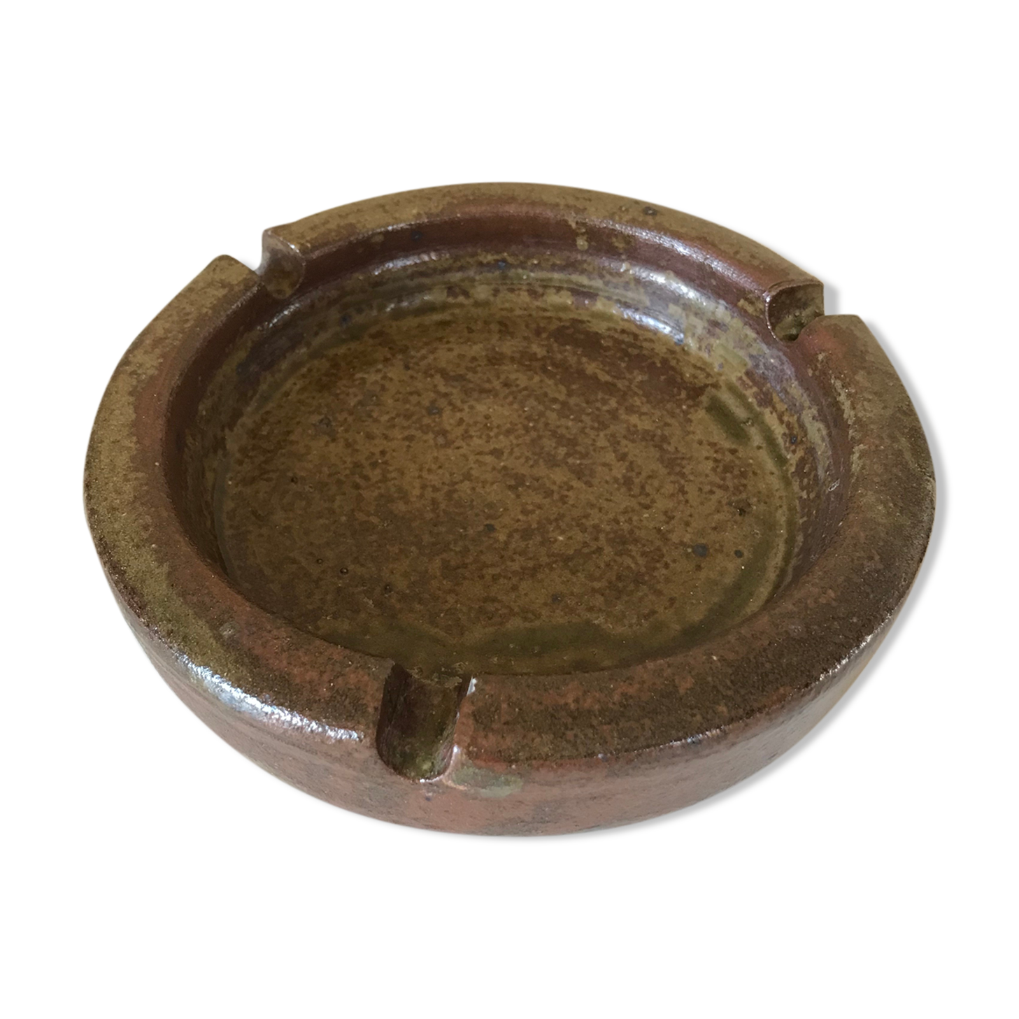 Ashtray in vintage stoneware 60s