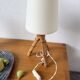 1960s rattan desk or table lamp