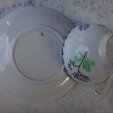 old cup set and its hand-painted under cup