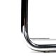 Paire de chaises Matteo Grassi MG5 cuir noir et chrome