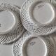 6 pierced dessert plates Portugal