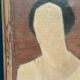 Original Swedish Oil On Canvas – “Portrait” By Fred – Dated 51