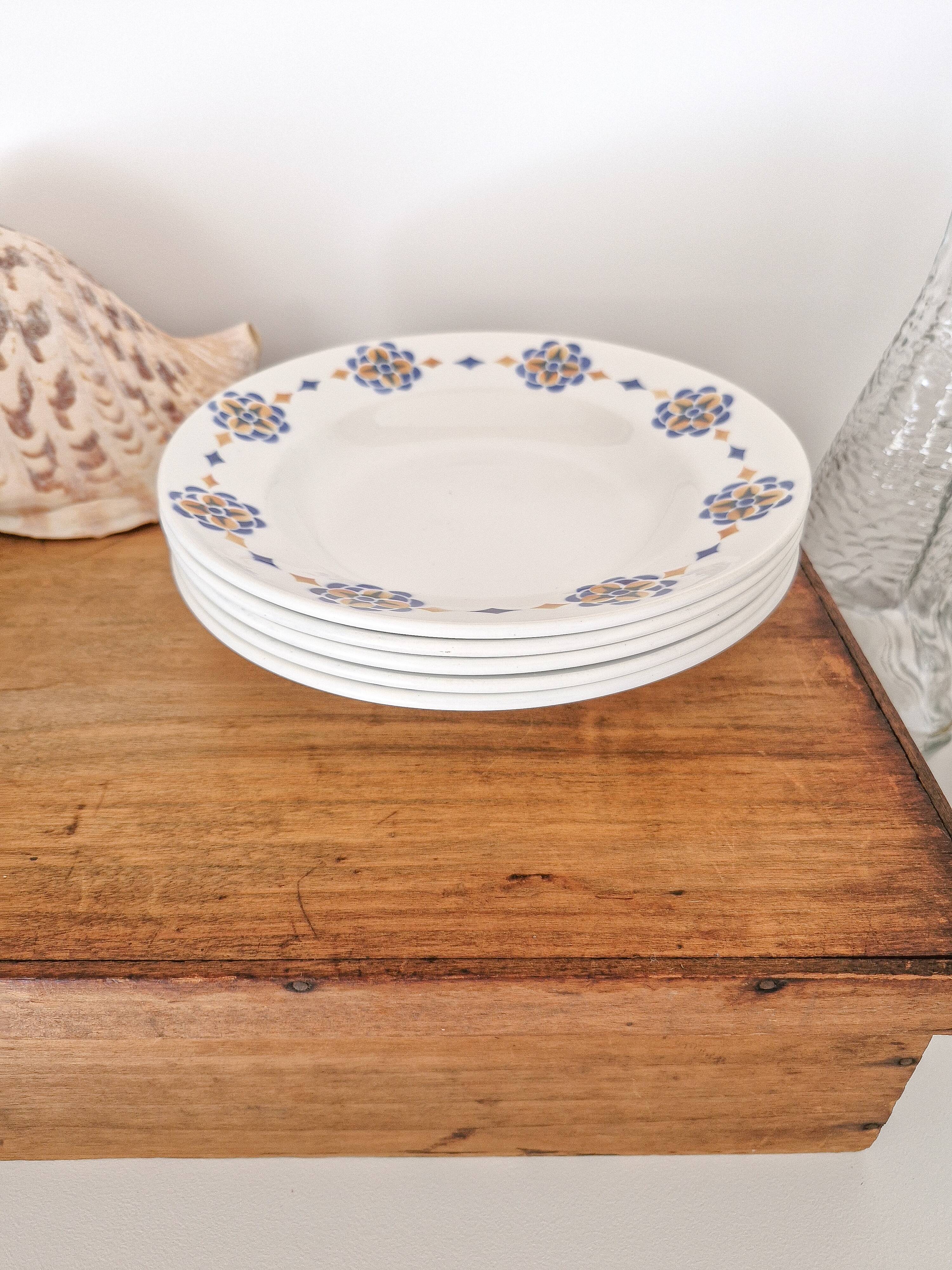 Set of 5 deep plates Moulin des Loups