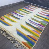 Handmade artisan rug in ochre, size 1.5/2.5 m.