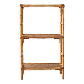 Vintage bamboo bookcase