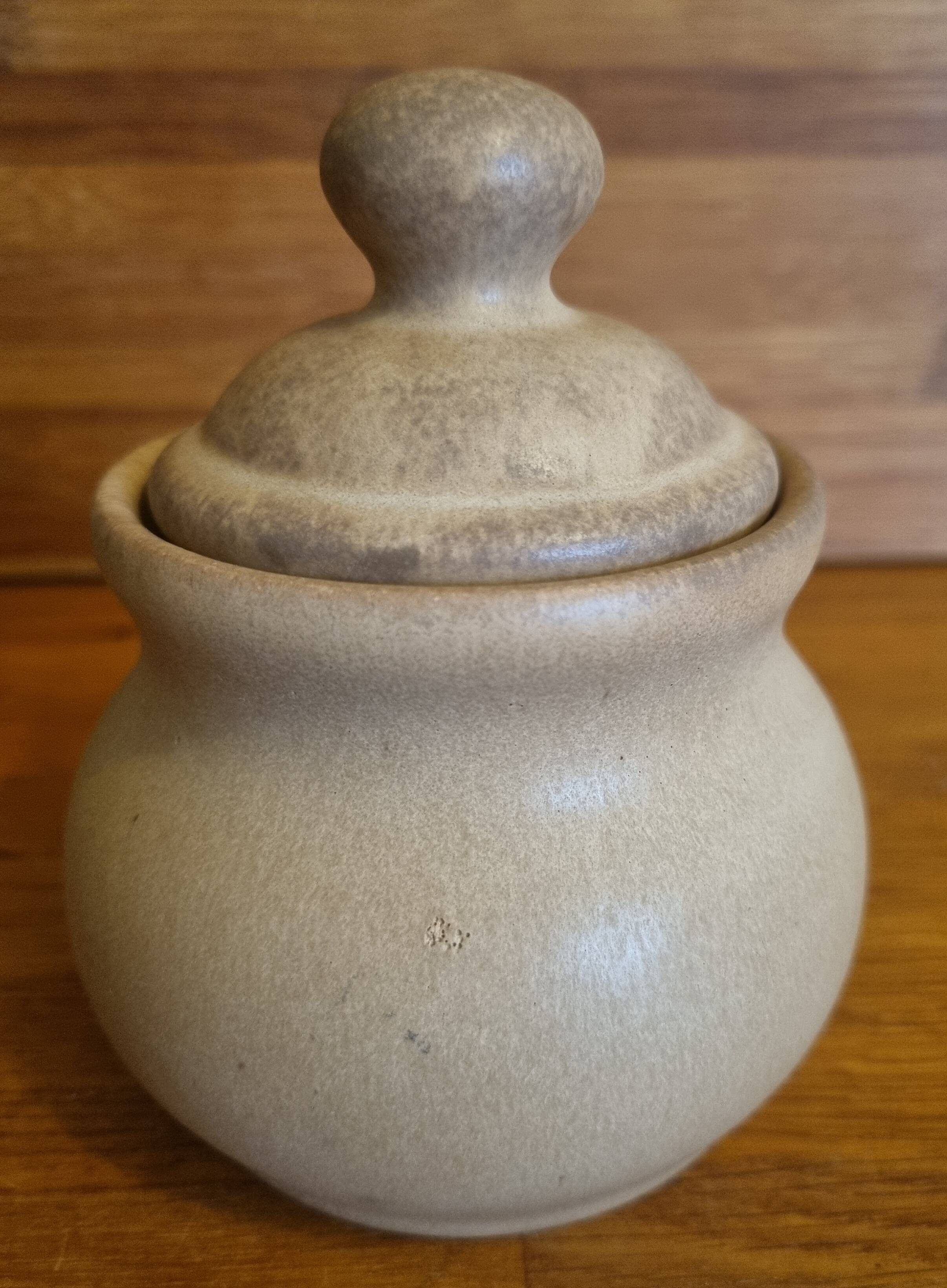 Rhodaceram stoneware sugar bowl