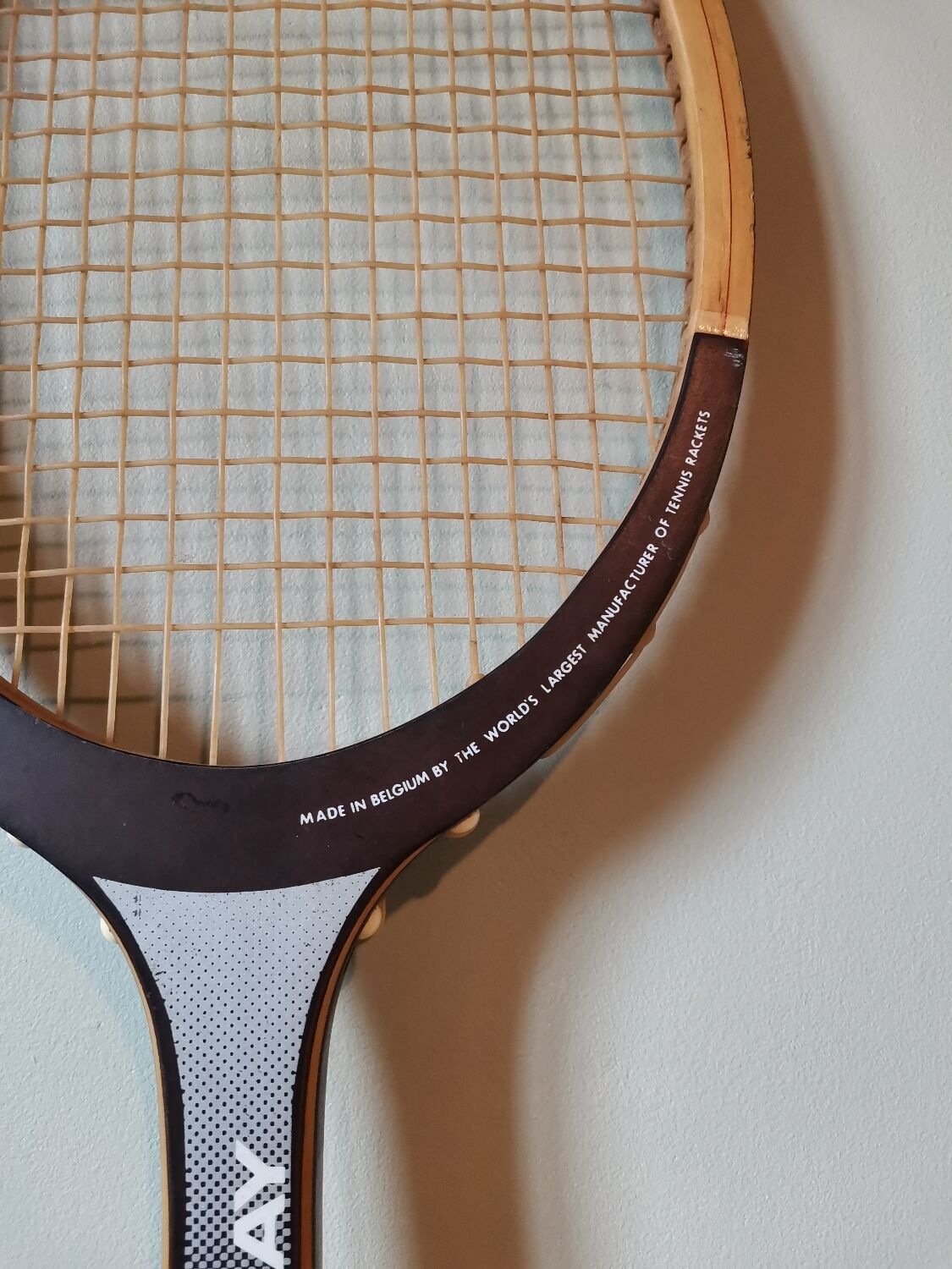Tennis racket wood vintage donnay bjou borg made in belgium