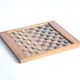 Antique wooden checkers and chess board, 1920s