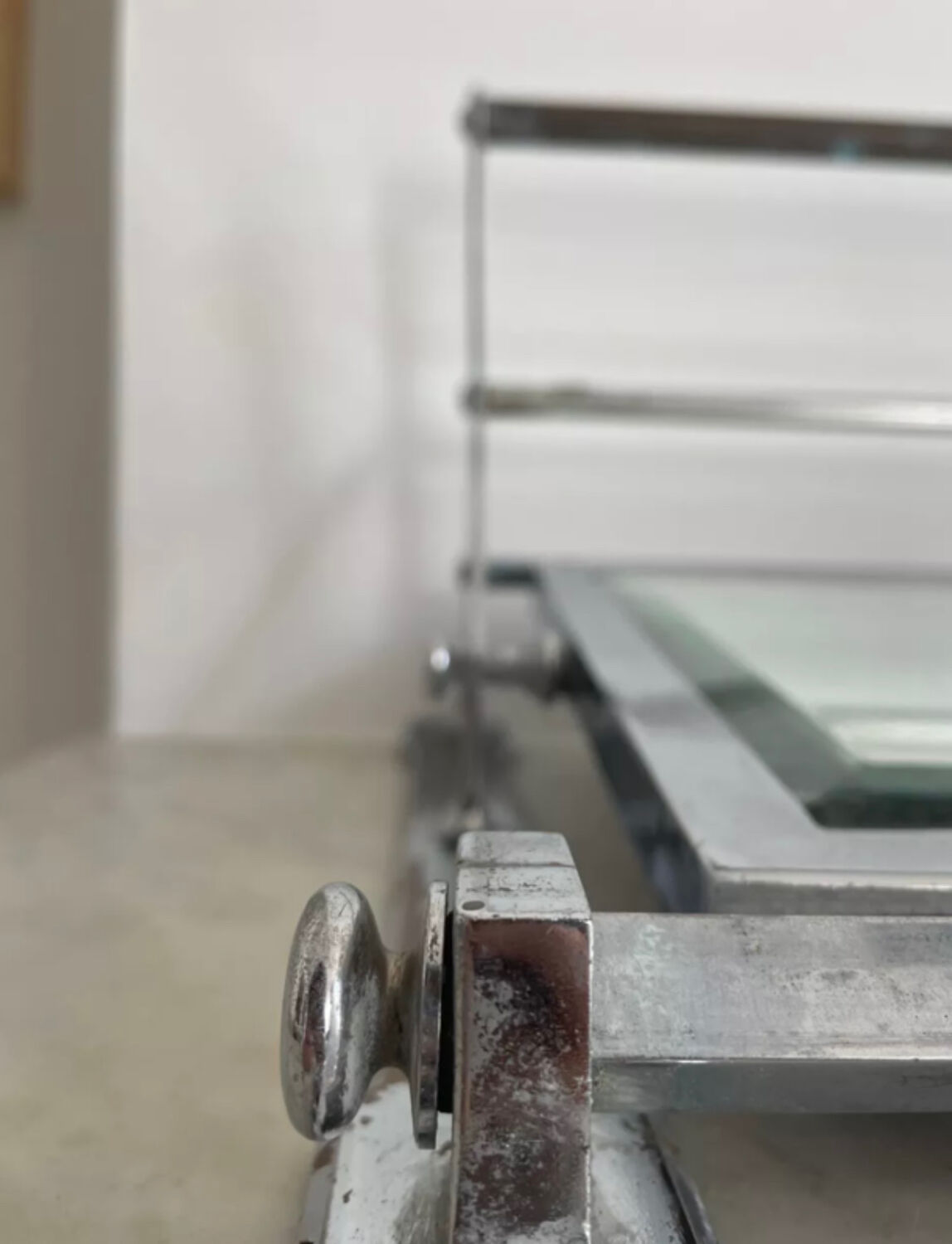 Superbe 7,6 Cm Bord Biseauté Poli Chrome Numéro De Porte 9