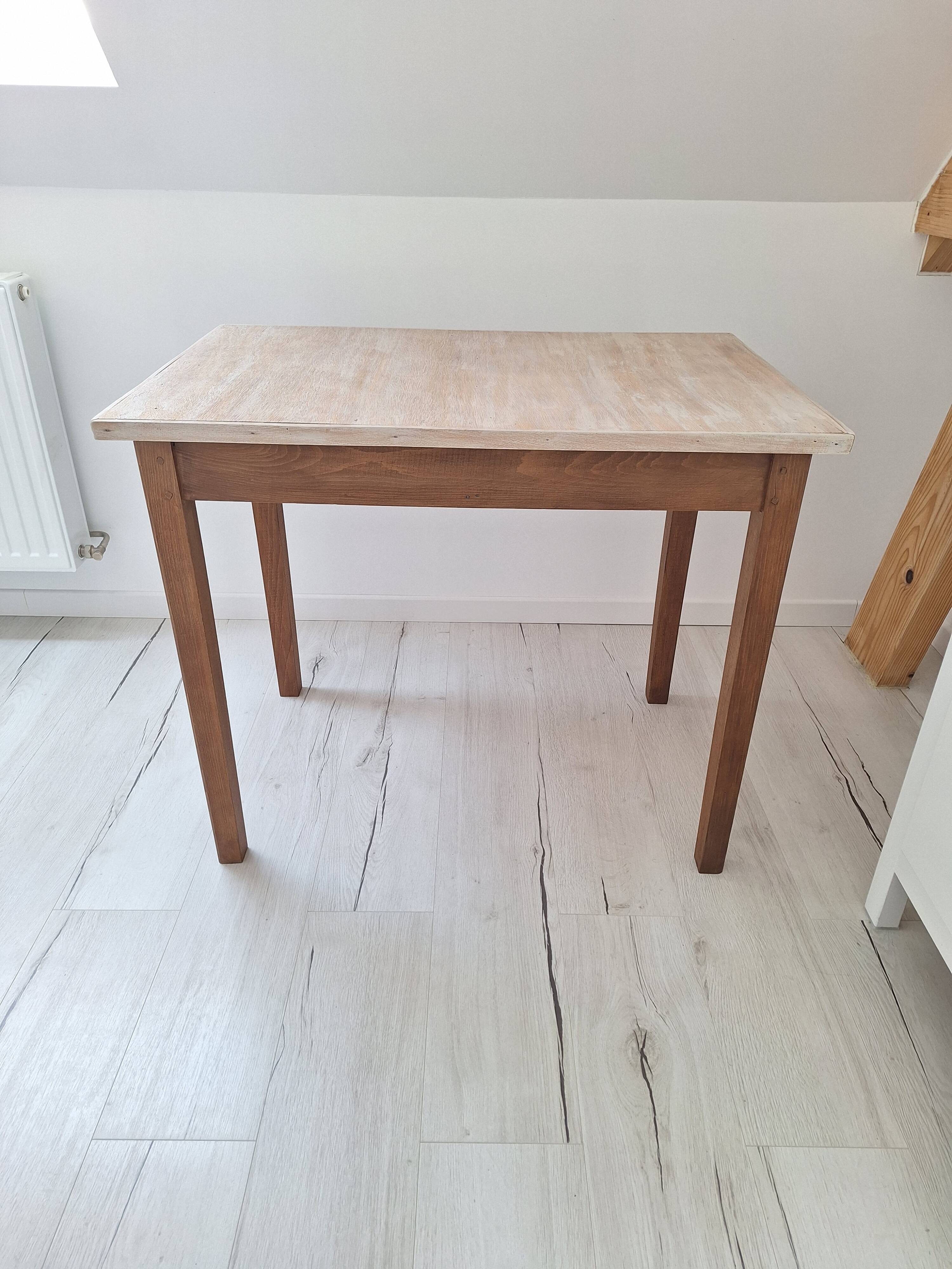 Bureau / Table d'appoint en bois de ferme style campagne