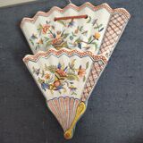 Earthenware wall bouquet vase