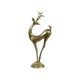 Large vintage brass deer statue sculpture art deco style christmas