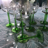 Lot 9 verres alsace