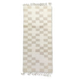 Berber carpet cream tiles 80x185 cm