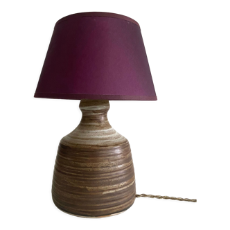 Ceramic lamp, lampshade, fabric cable 2m