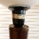 Vintage Unilux lamp in wood and opal glass, Scandinavian style.