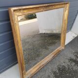 Gilded carved wooden mirror
