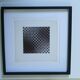 Tableau Vintage Art Optique - Victor Vasarely - Frame 40x40cm
