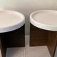 Duo of vintage coffee tables from the 70s-80s