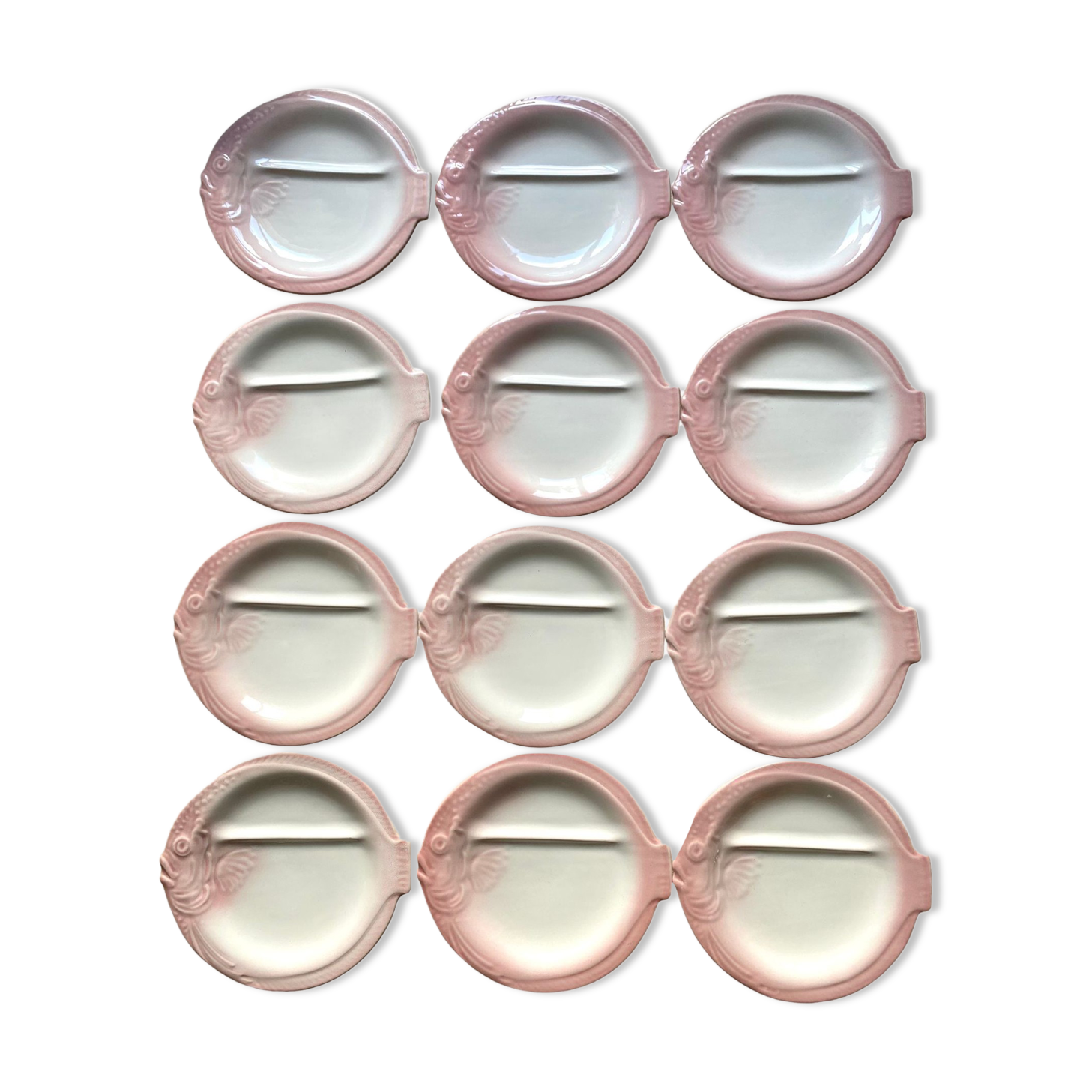 Fish plates and vintage Niderviller dish