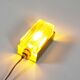 Brass & clear  glass wall light by Vitrika – Model Atlactic