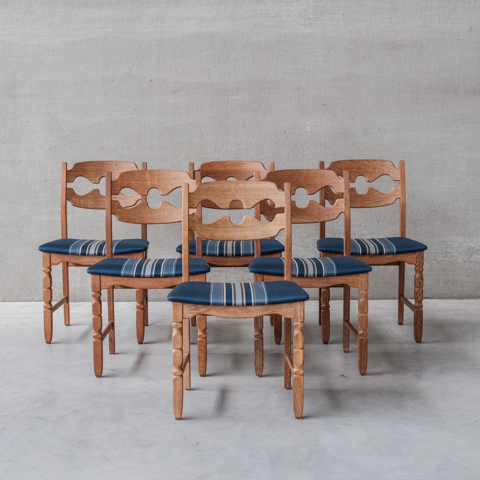 Mid-century danish oak dining chairs