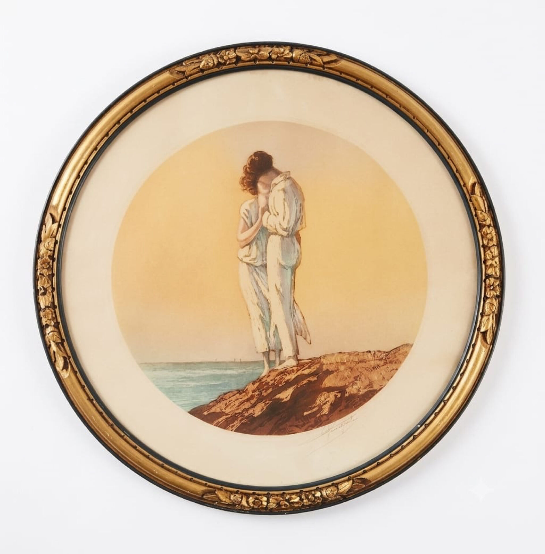 Georges Pierre Guinegault large Art Deco print, signed and numbered.