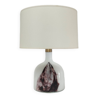 Pied de lampe pâte de verre Holmegaard Symmetrisk Michaël Bang