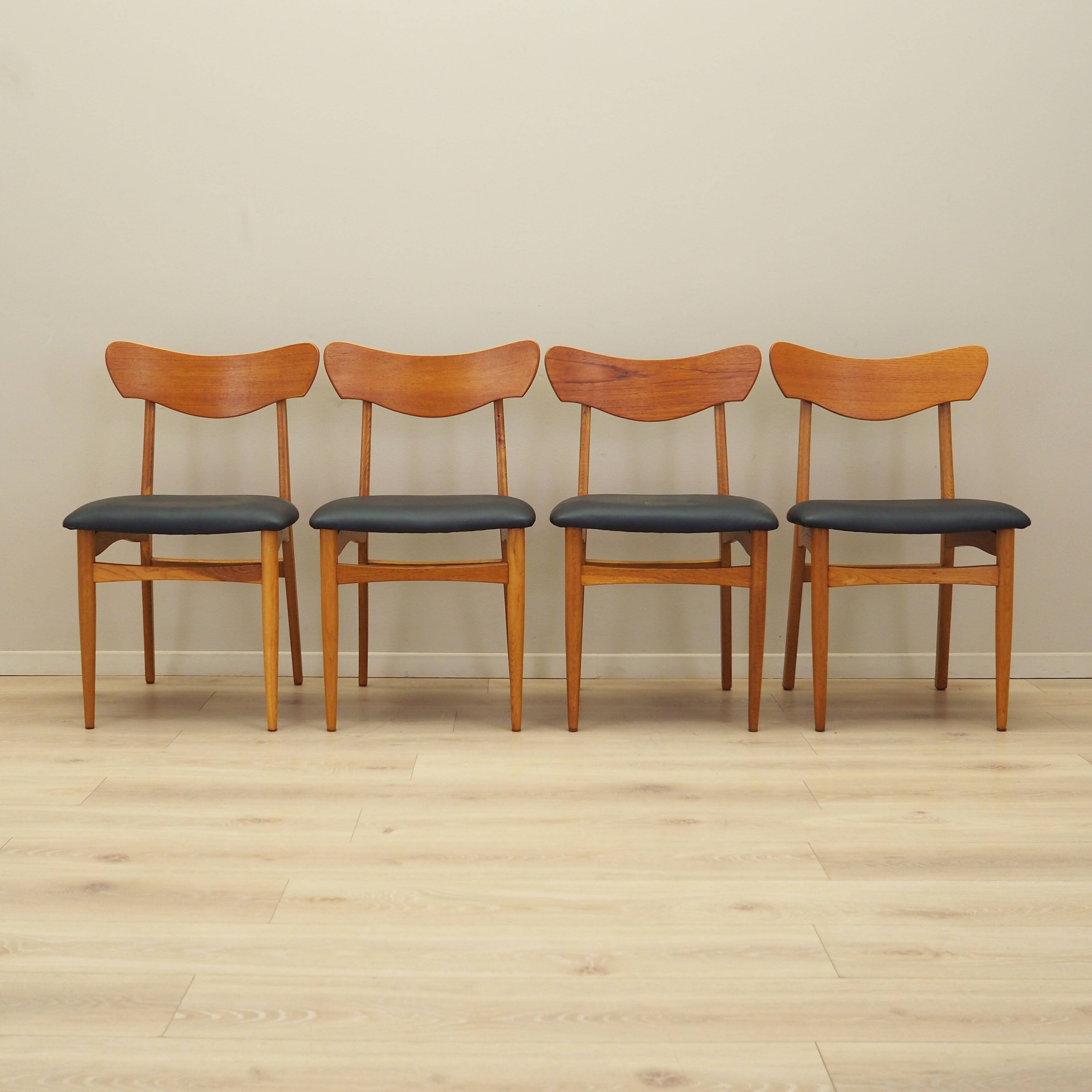 Set of four chairs, Danish design, 1970s, production: Denmark