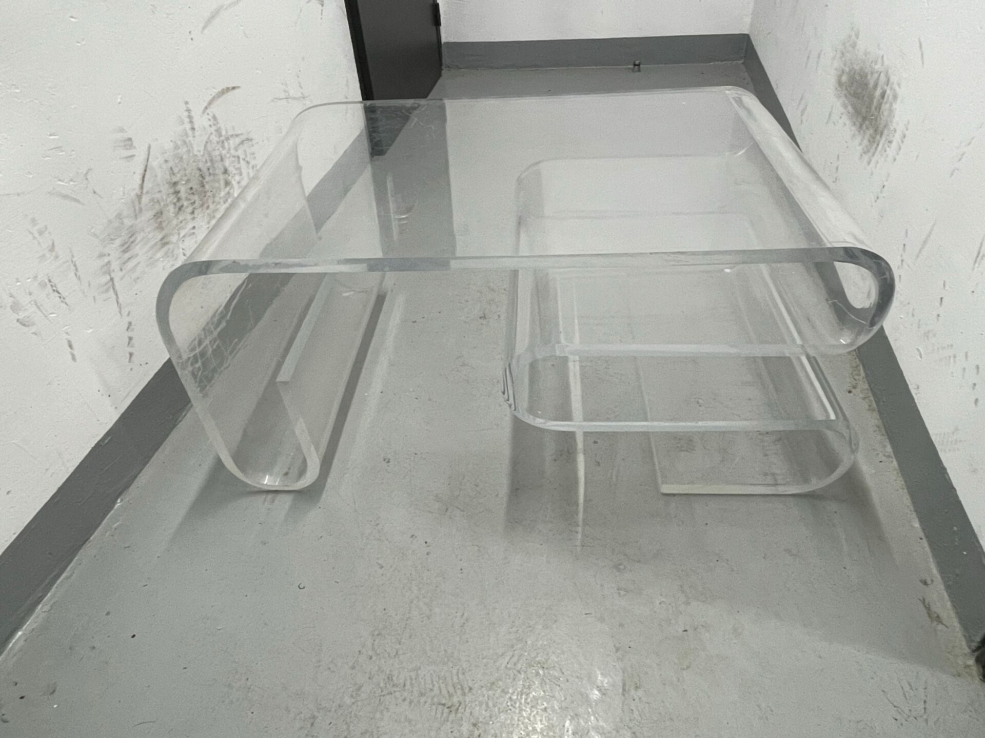 Vintage plexiglass coffee table