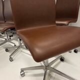 Chaise Oxford à dossier haut par Arne Jacobsen pour Fritz Hansen