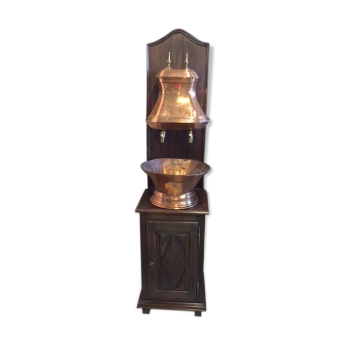 Old complete copper fountain