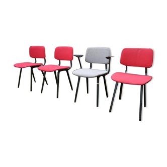 Set de 4 chaises Friso Kramer Revolt années 70