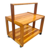 Brutalist Scandinavian Pine Serving Trolley 1960, Sweden