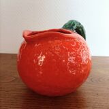 Orange pitcher in Corsican slip