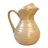 Vintage glazed stoneware pitcher