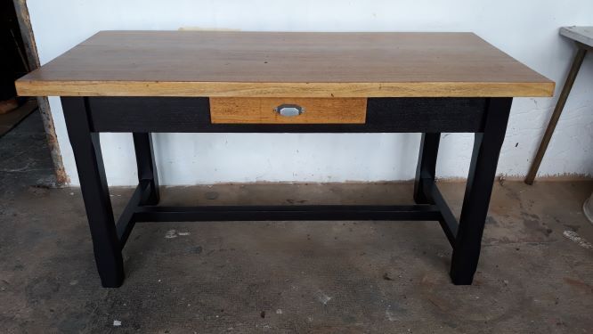 Vintage farm table revamped