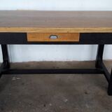 Table de ferme vintage relookée