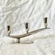 Art Deco solid silver candle holder