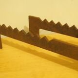 Pair of chenets modernist design 1960