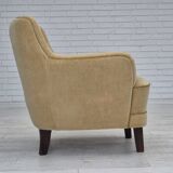 1970s, Danish lounge chair, original condition, furniture velour.