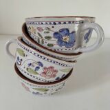 Glazed earthenware cups